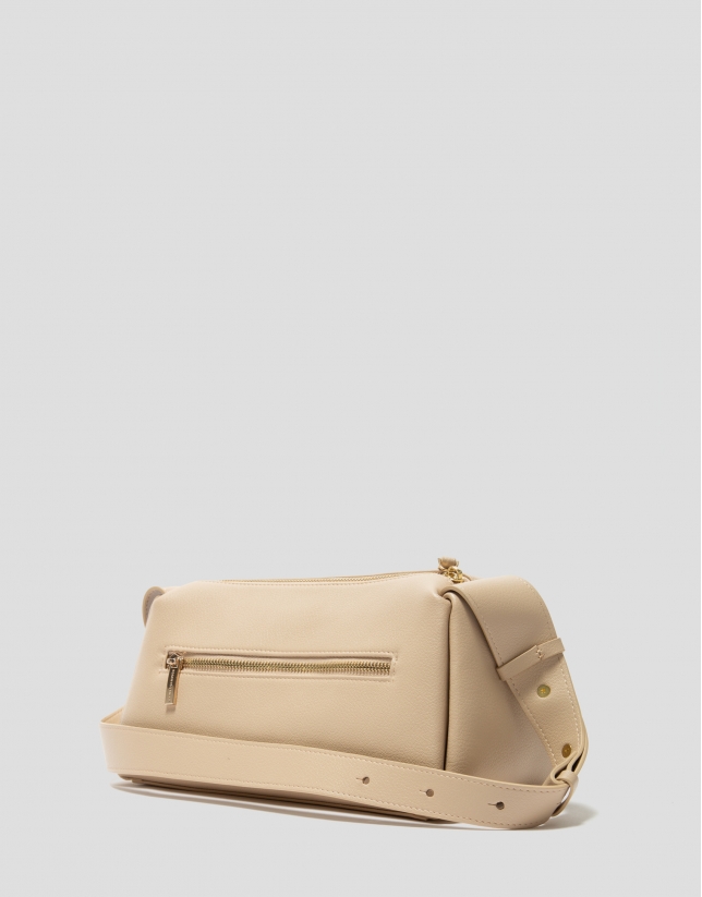 Bolso Margot Shoulder piel beige