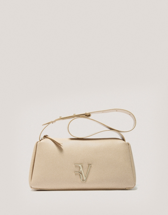 Bolso Margot Shoulder piel beige