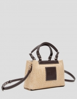 Beige leather Telma Crossbag Mini shoulder bag