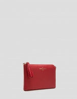 Bolso Clutch Lisa Nano piel saffiano rojo