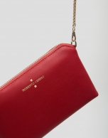 Bolso Clutch Lisa Nano piel saffiano rojo