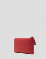 Bolso Clutch Lisa Nano piel saffiano rojo