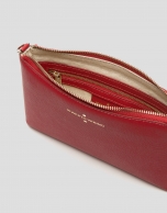 Bolso Clutch Lisa Nano piel saffiano rojo