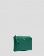 Bolso Clutch Lisa Nano piel saffiano verde esmeralda