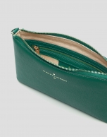 Bolso Clutch Lisa Nano piel saffiano verde esmeralda