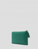 Bolso Clutch Lisa Nano piel saffiano verde esmeralda