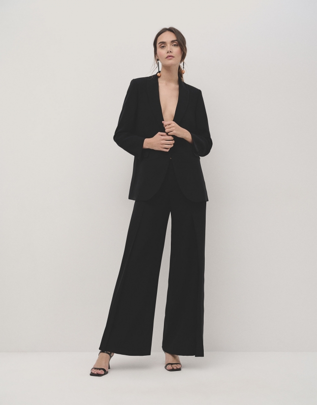 Black palazzo trousers