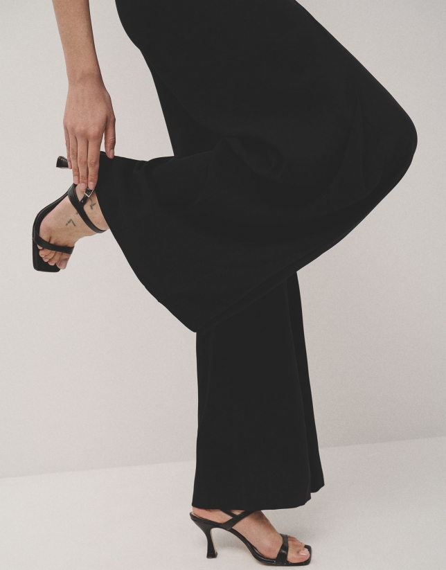 Black palazzo trousers