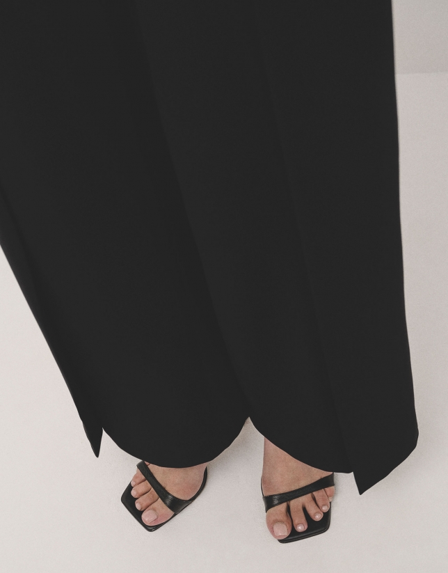 Pantalon palazzo negro