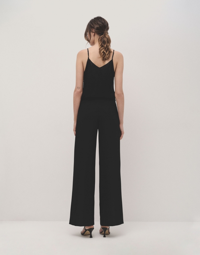 Pantalon palazzo negro