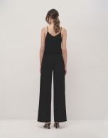 Black palazzo trousers