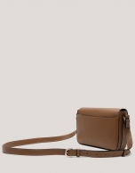 Sun camel leather shoulder bag