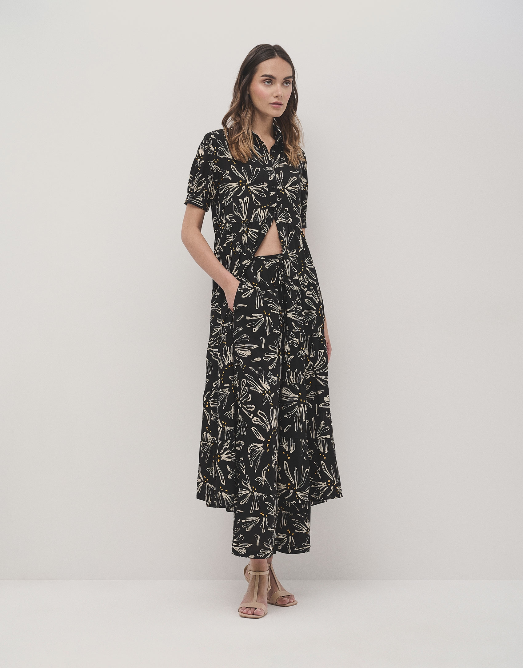 Floral shirtwaist dress online