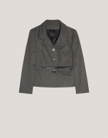 Short blue harris squared jacket