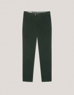 Khaki dyed chino trousers