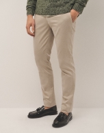 Sand dyed chino trousers