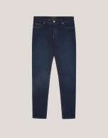 Navy blue slim fit jeans