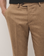 Camel wool trousers