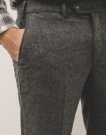 Charcoal grey wool trousers