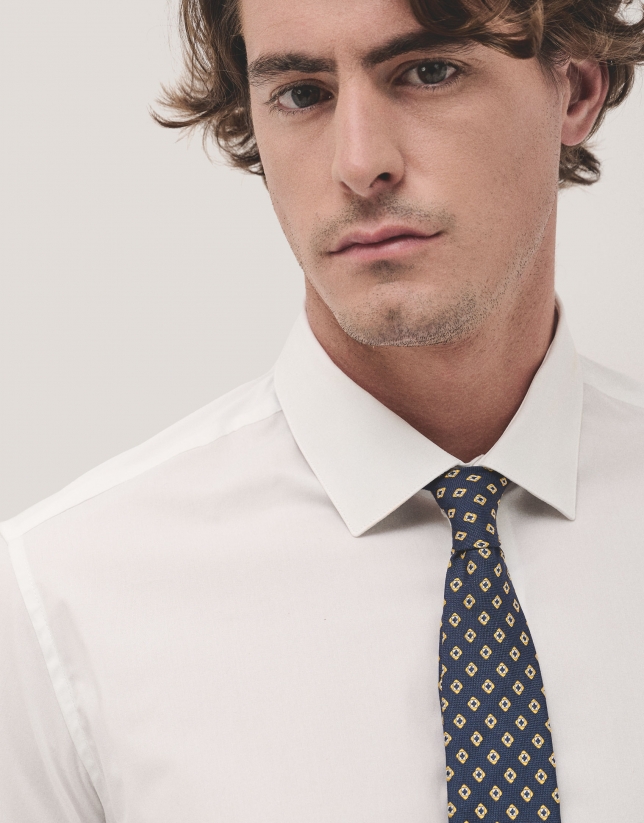 White slim fit dress shirt