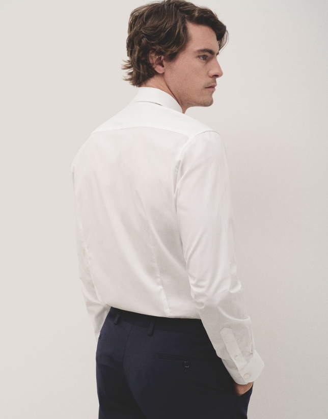 White slim fit dress shirt