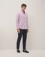 Mauve Oxford sport shirt