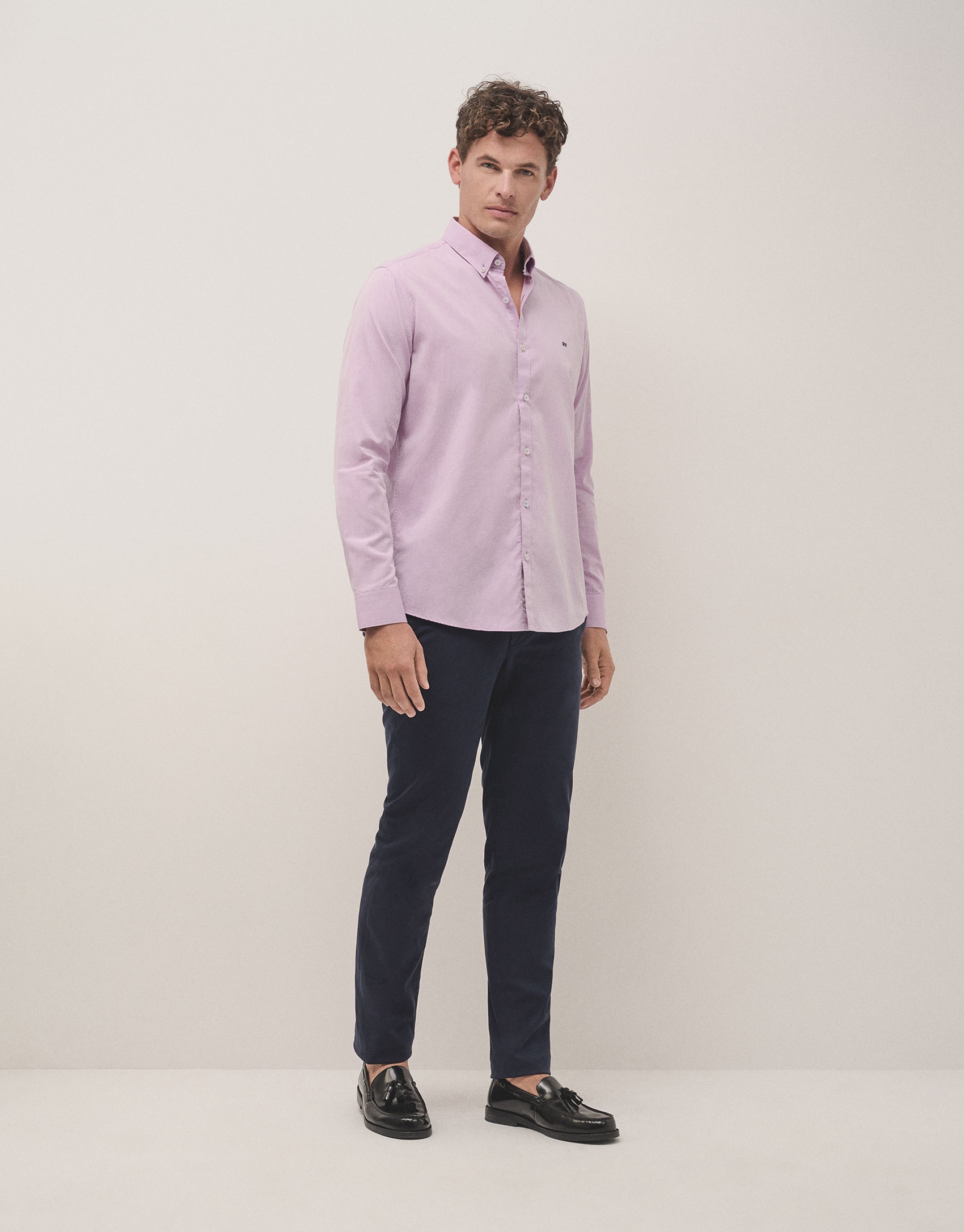 Mauve Oxford sport shirt