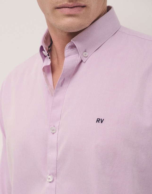 Mauve Oxford sport shirt