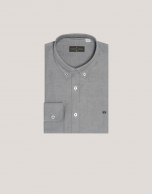 Gray Oxford sport shirt