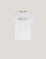 White T-shirt with grey logo