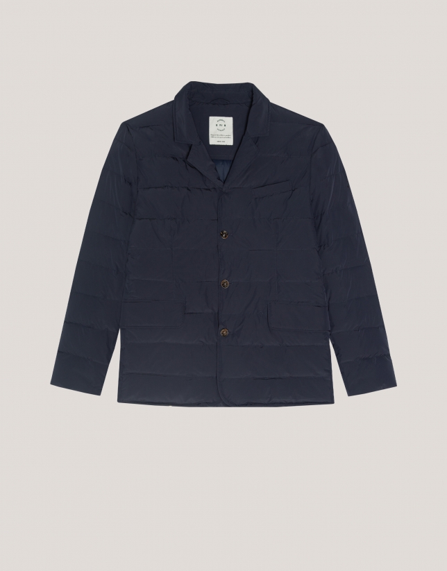 Navy blue quilted jacket