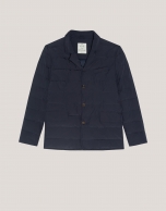 Navy blue quilted jacket