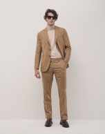 Camel knitted blazer separate