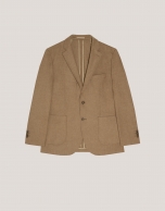 Camel knitted blazer separate