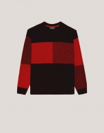 Tartan pattern jumper red/black