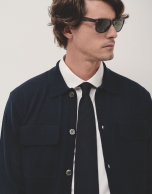 Navy blue wool jacket with pockets