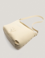 Beige leather Mini Hobo shoulder bag