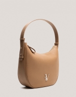 Camel granulated leather Cuca Hobo shoulder bag