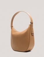 Camel granulated leather Cuca Hobo shoulder bag