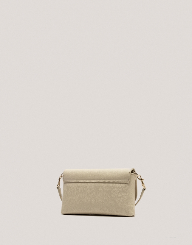 Bolso de mano Rita piel beige