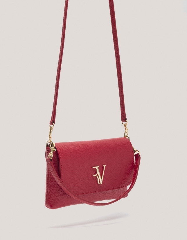 Red leather Rita handbag