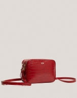 Red alligator Taylor shoulder bag