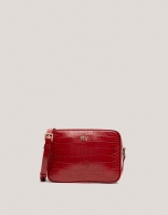 Red alligator Taylor shoulder bag