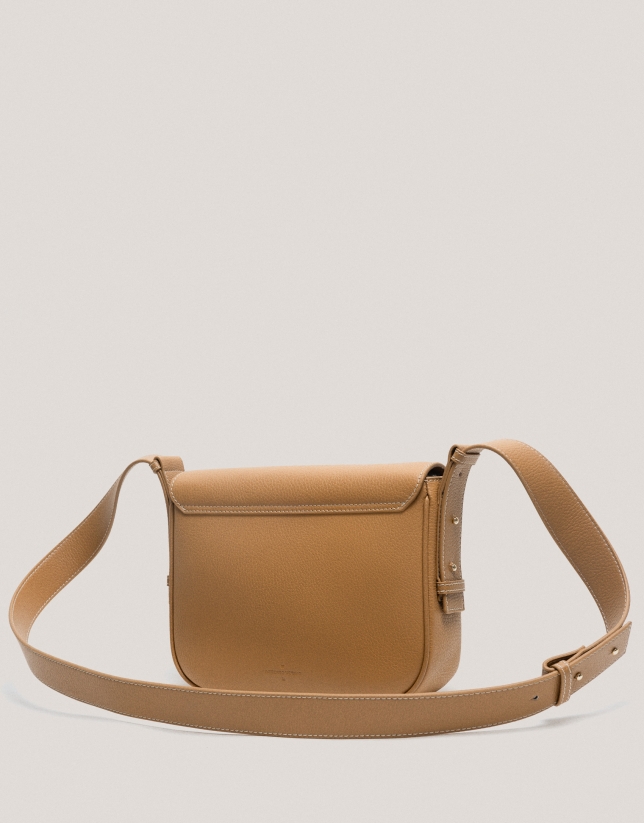 Camel grained leather Cuca Maxi shoulder bag