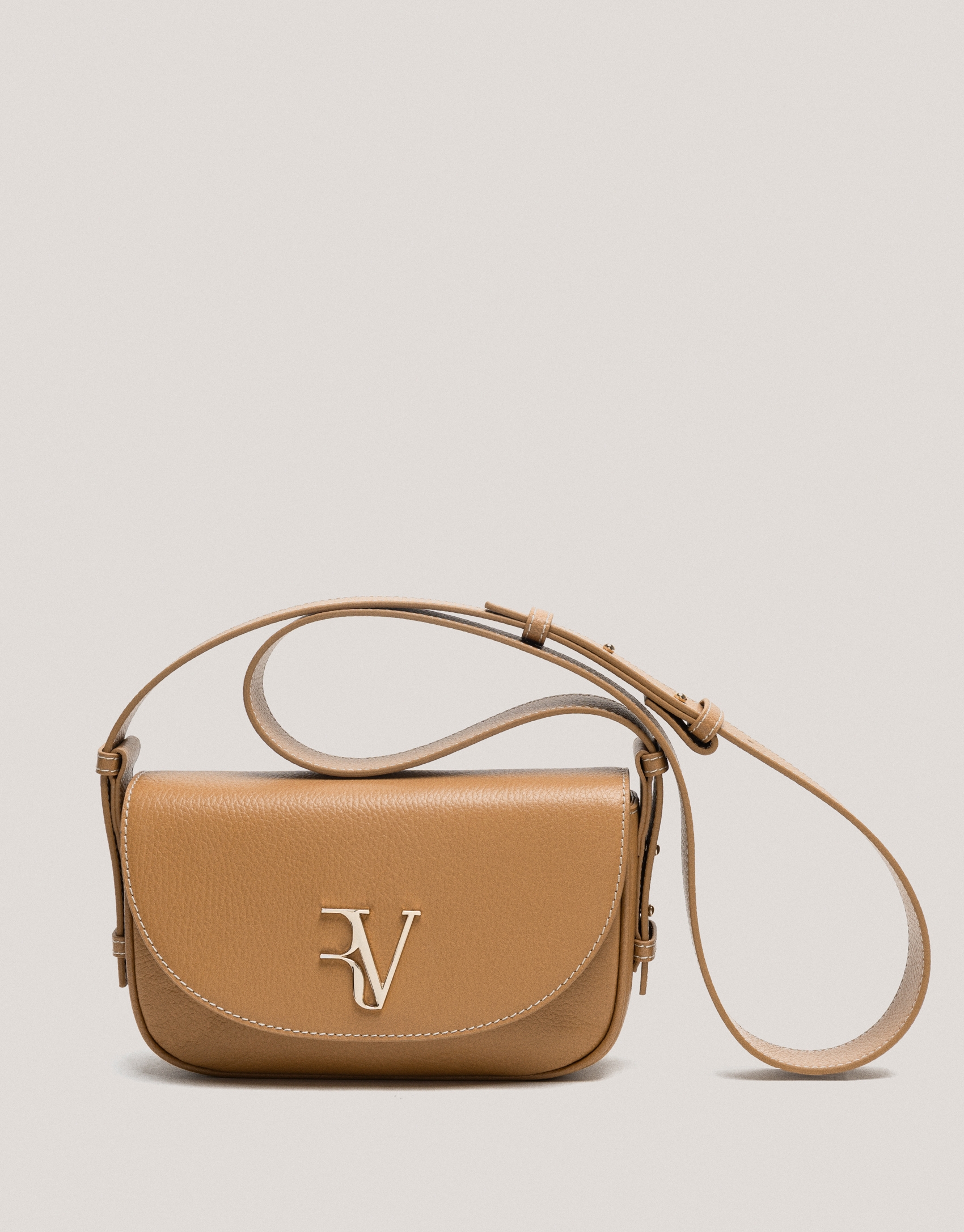 Camel grained leather Cuca Mini shoulder bag