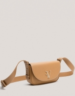 Camel grained leather Cuca Mini shoulder bag