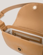 Camel grained leather Cuca Mini shoulder bag