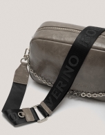 Gray taupe Bazin Urban Midi shoulder bag