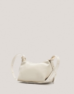 Bolso de hombro Margot Metal piel marfil