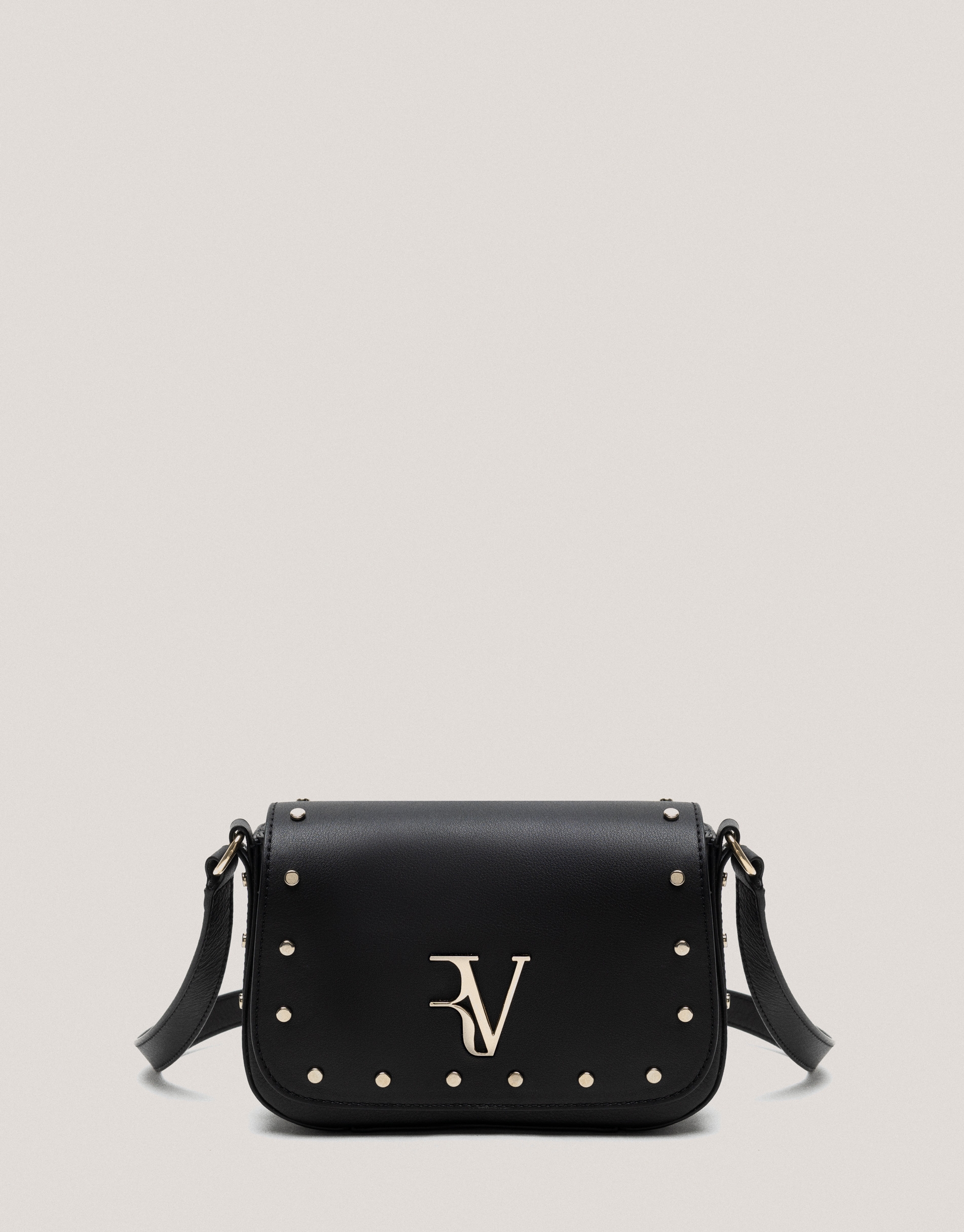 Bolso bandolera Mafalda Mini piel negra